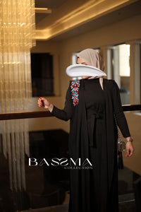 Ensemble abaya broderie