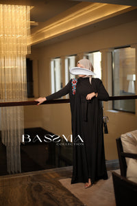 Ensemble abaya broderie