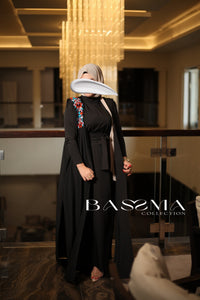 Ensemble abaya broderie